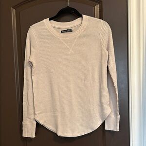 Abercrombie & Fitch Beige Long Sleeve Top